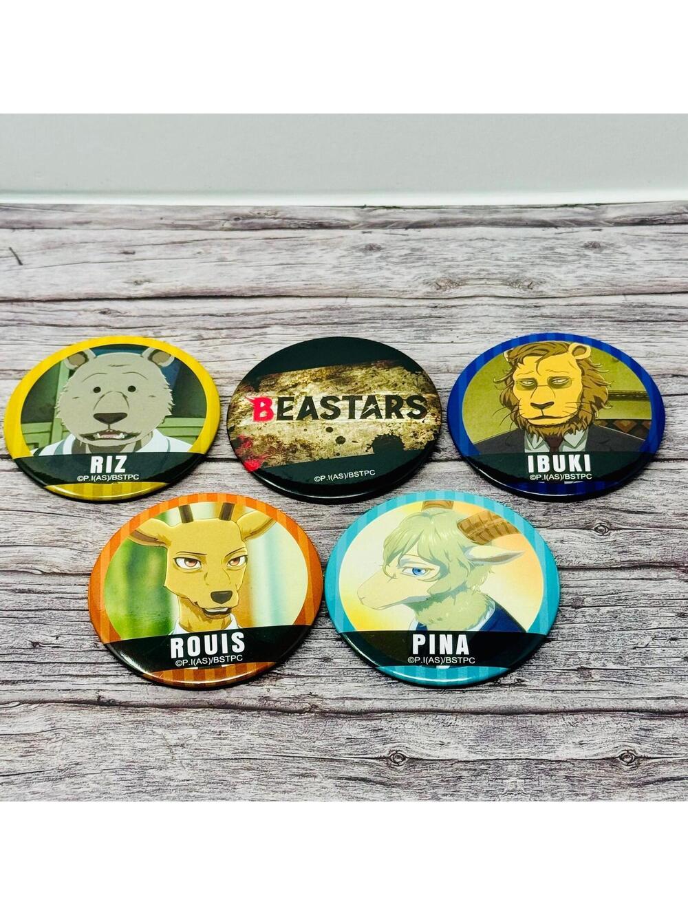 Beastars Pin Badge Set of Five Official Japan Import US Seller